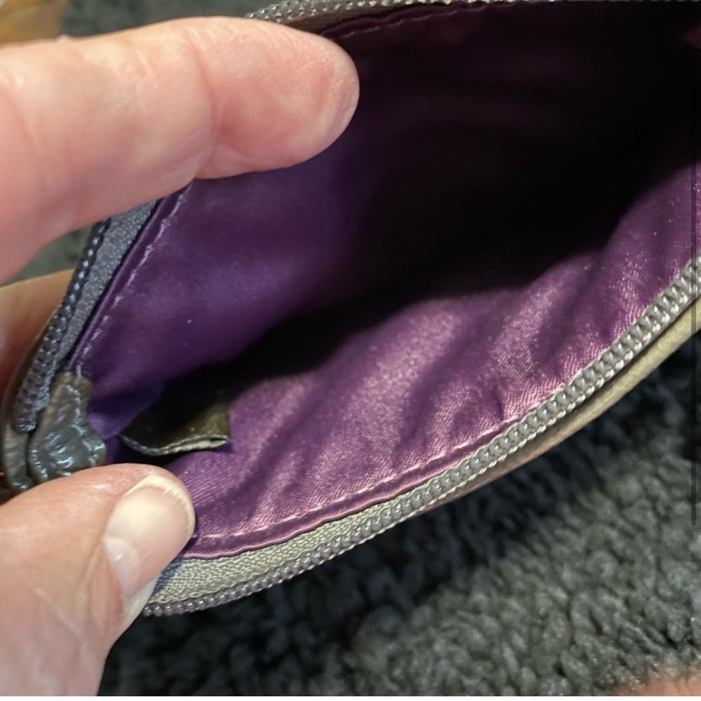 Small Silver Coach Wristlet - Picture 3 of 3